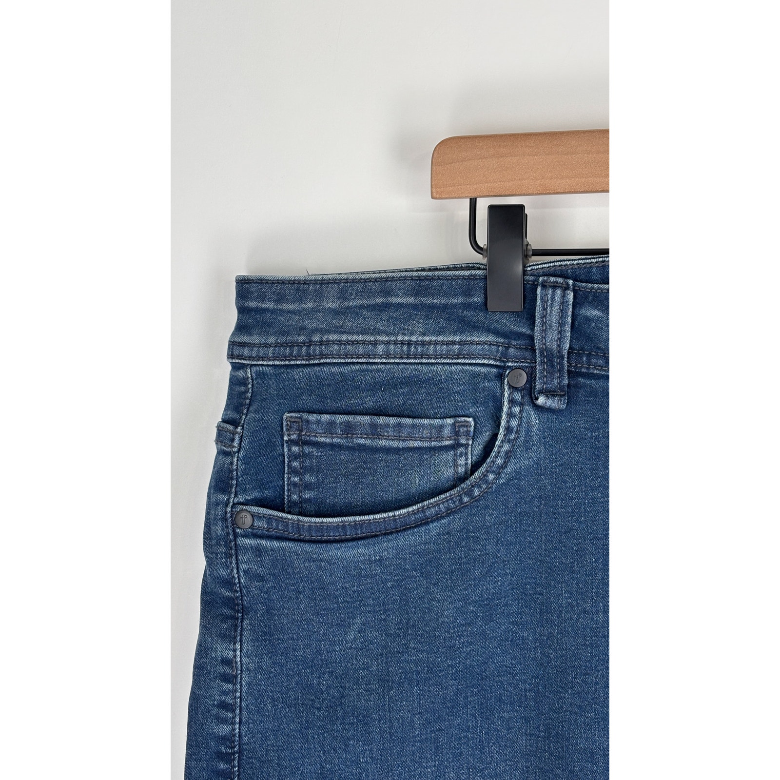 The Perfect Jean Nyc Og Stretch Slim Thick Denim Jeans Men 42x28 Captain Blue — image 6 of 8